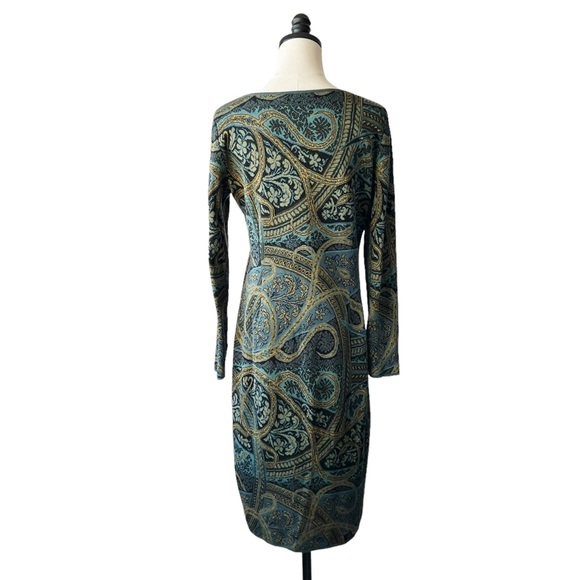 Peruvian Connection‎ Kashmiri Paisley Pima Cotton Dress | MEDIUM - Picture 5 of 11